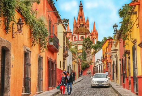 Breathtaking sunset view in San Miguel de Allende